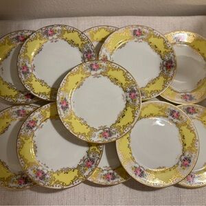 Vintage Dessert Plates Set of 11